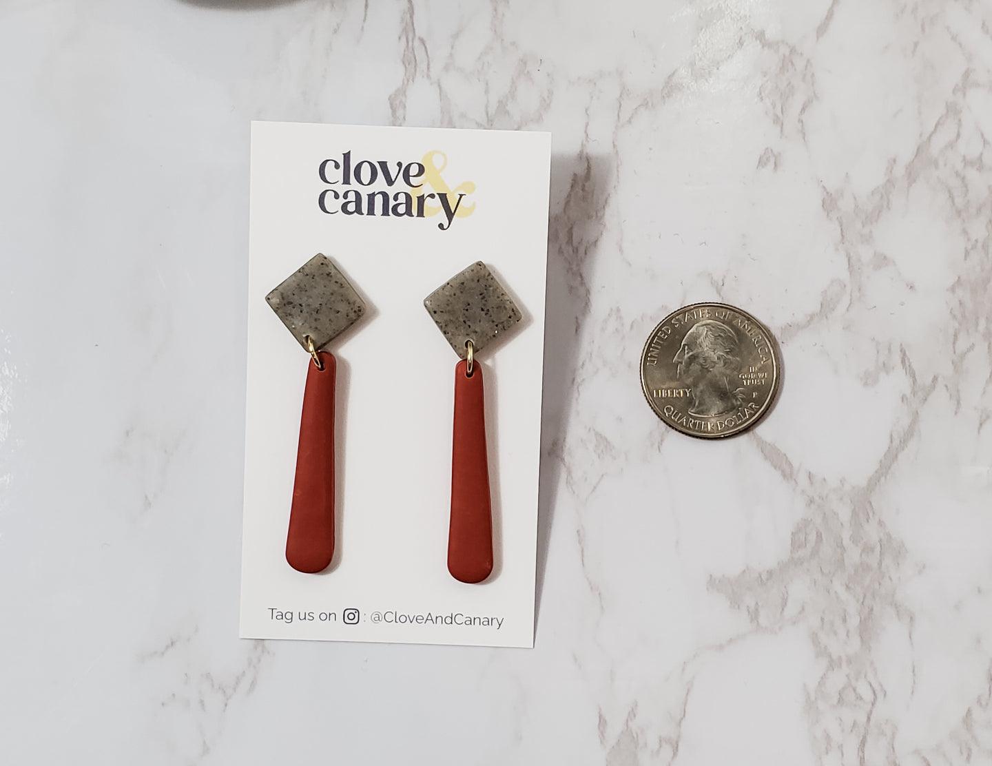 Terracotta Drop Dangle Earrings